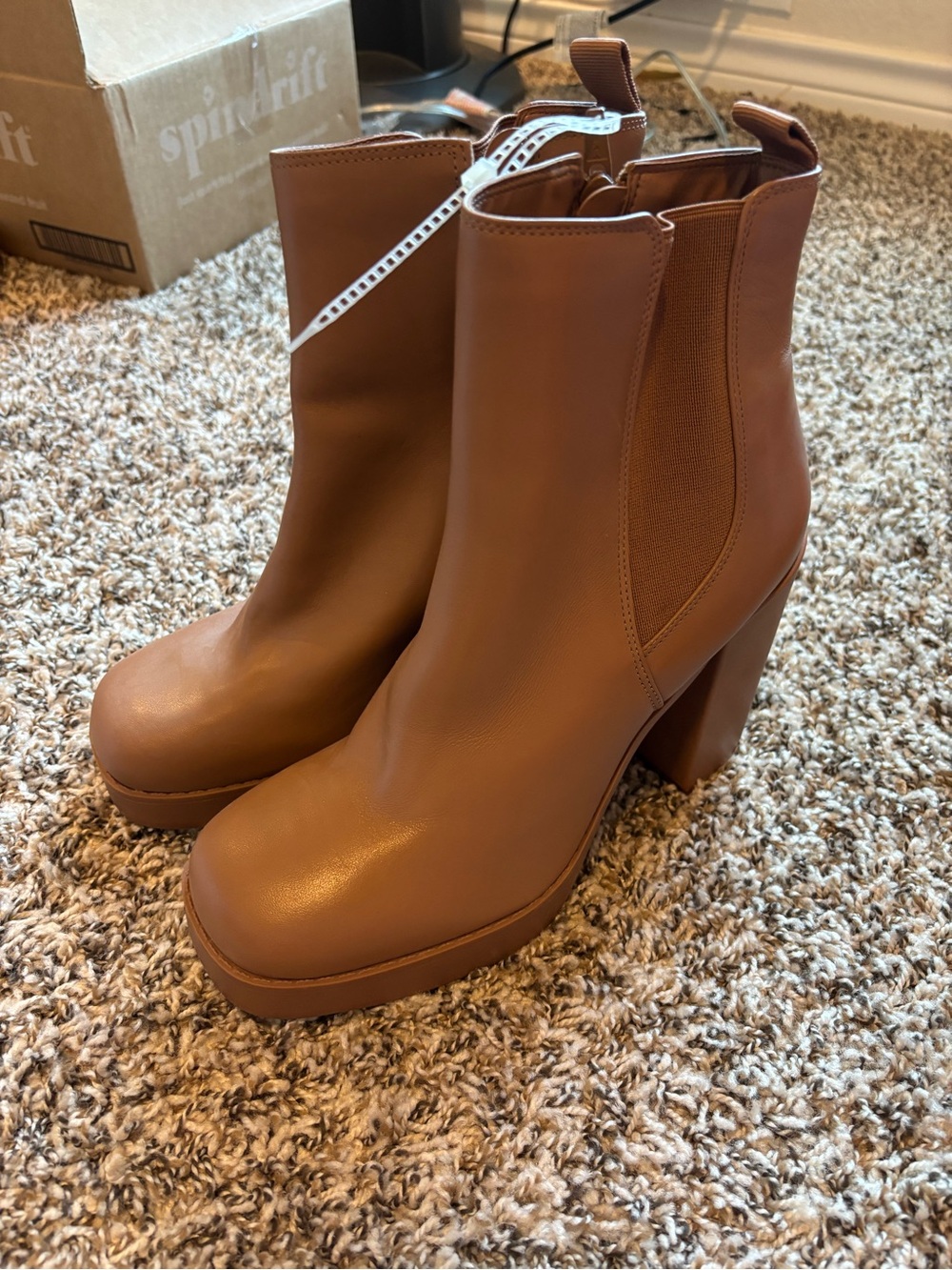 Gianni Bini Women’s Brown Platform Ankle Boots - Chunky Heel